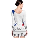 Symbol of the French Government Long Sleeve Velvet Bodycon Dress View2