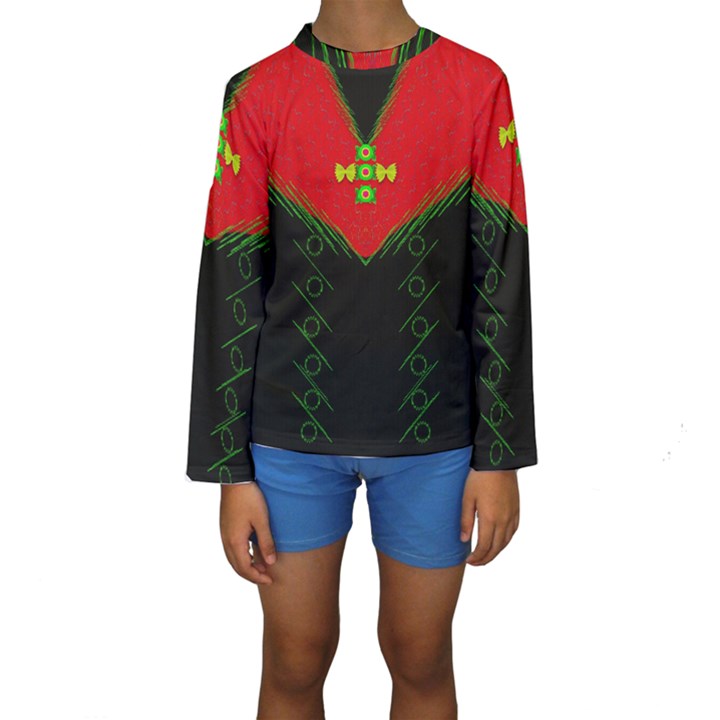 Dressed For Success Kids  Long Sleeve Swimwear