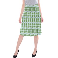 Leaf Flower Floral Green Midi Beach Skirt