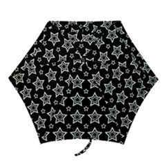 Star Black White Line Space Mini Folding Umbrellas by Alisyart