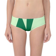 Starburst Shapes Large Circle Green Classic Bikini Bottoms by Alisyart