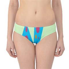 Starburst Shapes Large Circle Green Blue Red Orange Circle Hipster Bikini Bottoms by Alisyart