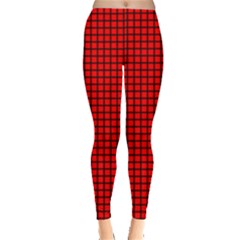 Red And Black Leggings  by PhotoNOLA