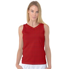 Red And Black Women s Basketball Tank Top by PhotoNOLA