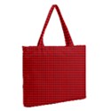 Red And Black Medium Zipper Tote Bag View2