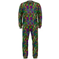 Pattern Abstract Paisley Swirls Onepiece Jumpsuit (men)  by Simbadda