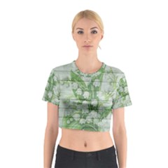 On Wood May Lily Of The Valley Cotton Crop Top by Simbadda