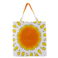 Sun Hot Orange Yrllow Light Grocery Tote Bag