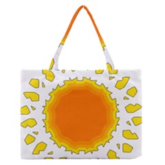 Sun Hot Orange Yrllow Light Medium Zipper Tote Bag by Alisyart