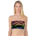 Twizzling Brain Waves Neon Wave Rainbow Color Pink Red Yellow Green Purple Blue Black Bandeau Top View1