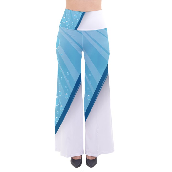 Water Bubble Waves Blue Wave Pants