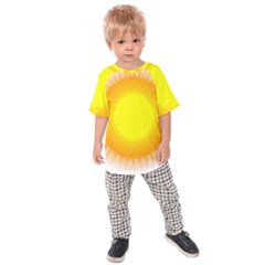 Sunlight Sun Orange Yellow Light Kids  Raglan Tee