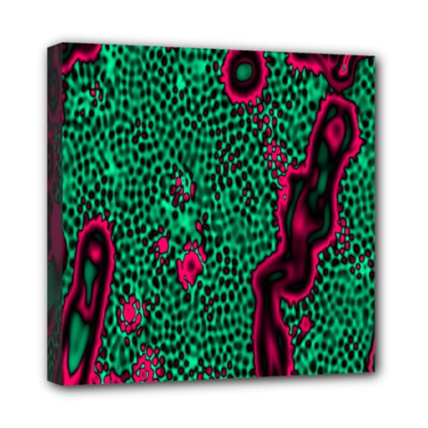 Reaction Diffusion Green Purple Mini Canvas 8  X 8  by Alisyart