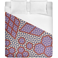 Triangle Plaid Circle Purple Grey Red Duvet Cover (california King Size)