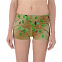 Tree Root Leaves Contour Outlines Reversible Bikini Bottoms View1