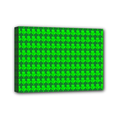 St  Patricks Day Green Mini Canvas 7  X 5  by PhotoNOLA