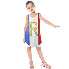 Semi-official Shield Of France Kids  Sleeveless Dress by abbeyz71