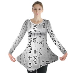 Science Formulas Long Sleeve Tunic  by Simbadda