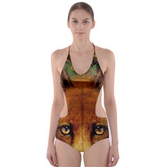 Fox Cut-out One Piece Swimsuit by Simbadda