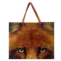 Fox Zipper Large Tote Bag by Simbadda