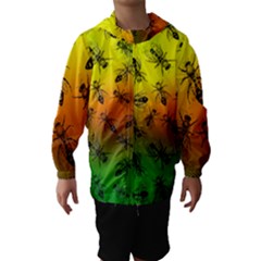 Insect Pattern Hooded Wind Breaker (kids) by Simbadda