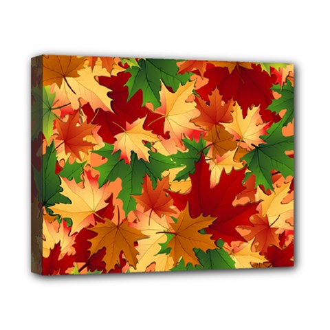 Autumn Leaves Canvas 10  X 8 