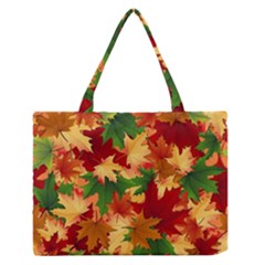 Autumn Leaves Medium Zipper Tote Bag