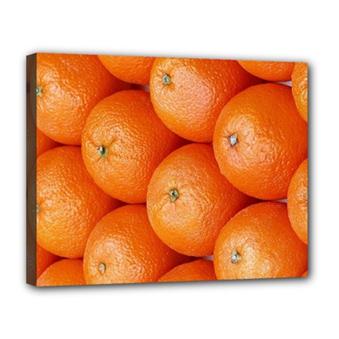 Orange Fruit Canvas 14  X 11  by Simbadda