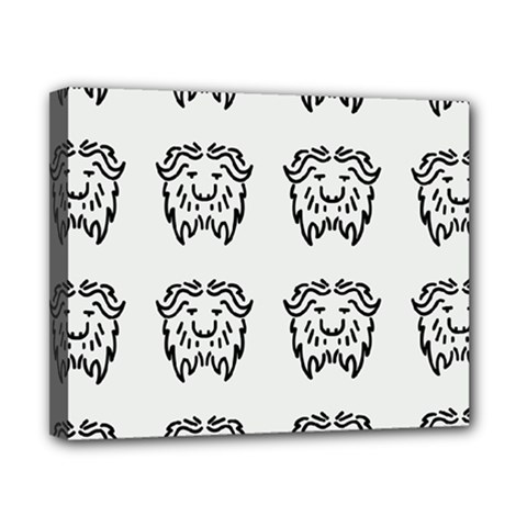 Animal Bison Grey Wild Canvas 10  X 8 