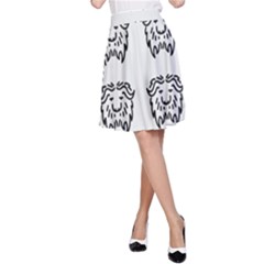 Animal Bison Grey Wild A-line Skirt by Alisyart