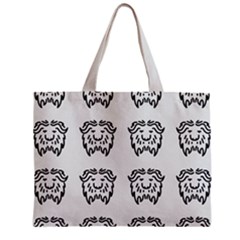 Animal Bison Grey Wild Zipper Mini Tote Bag by Alisyart