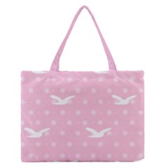 Wallpaper Same Palette Pink Star Bird Animals Medium Zipper Tote Bag by Alisyart