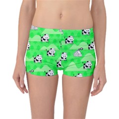 Animals Cow Home Sweet Tree Green Boyleg Bikini Bottoms by Alisyart