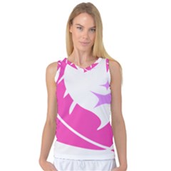 Bird Feathers Star Pink Women s Basketball Tank Top by Alisyart