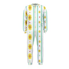 Beans Flower Floral Yellow Onepiece Jumpsuit (kids) by Alisyart