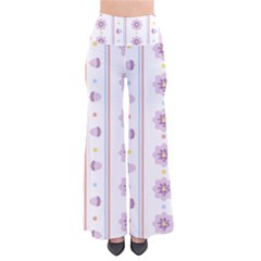 Beans Flower Floral Purple Pants