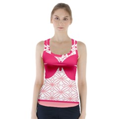 Butterfly Animals Pink Plaid Triangle Circle Flower Racer Back Sports Top