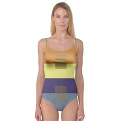 Color Therey Orange Yellow Purple Blue Camisole Leotard  by Alisyart