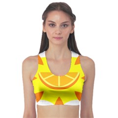 Citrus Cutie Request Orange Limes Yellow Sports Bra by Alisyart