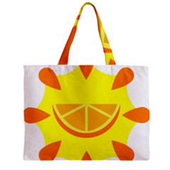Citrus Cutie Request Orange Limes Yellow Zipper Mini Tote Bag