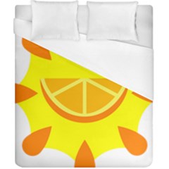 Citrus Cutie Request Orange Limes Yellow Duvet Cover (california King Size) by Alisyart