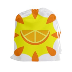 Citrus Cutie Request Orange Limes Yellow Drawstring Pouches (xxl) by Alisyart