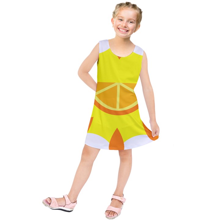 Citrus Cutie Request Orange Limes Yellow Kids  Tunic Dress
