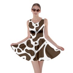 Dalmantion Skin Cow Brown White Skater Dress by Alisyart