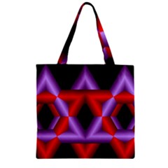 Star Of David Zipper Grocery Tote Bag by Simbadda