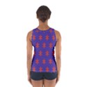 Flower Floral Different Colours Purple Orange Women s Sport Tank Top  View2