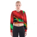 Fractal Construction Women s Cropped Sweatshirt View1