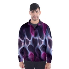 Colorful Fractal Background Wind Breaker (men) by Simbadda