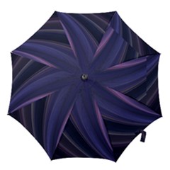 Purple Fractal Hook Handle Umbrellas (small) by Simbadda