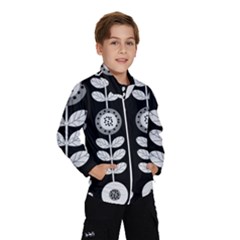 Floral Pattern Seamless Background Wind Breaker (Kids)